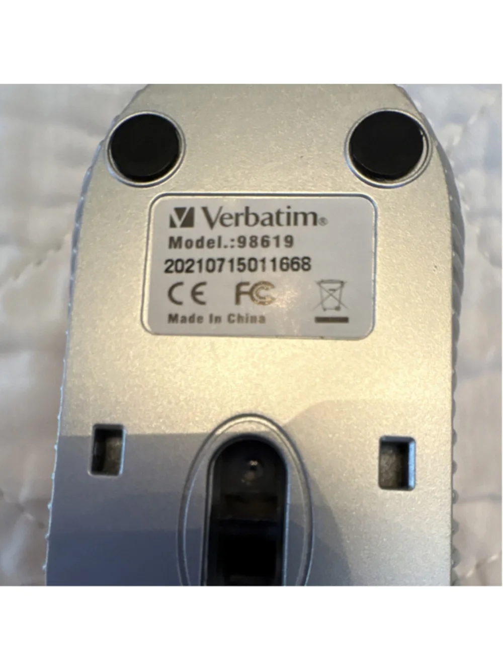Verbatim 98619 Wired USB Optical Mouse Red Retractable Cable 1000 DPI
